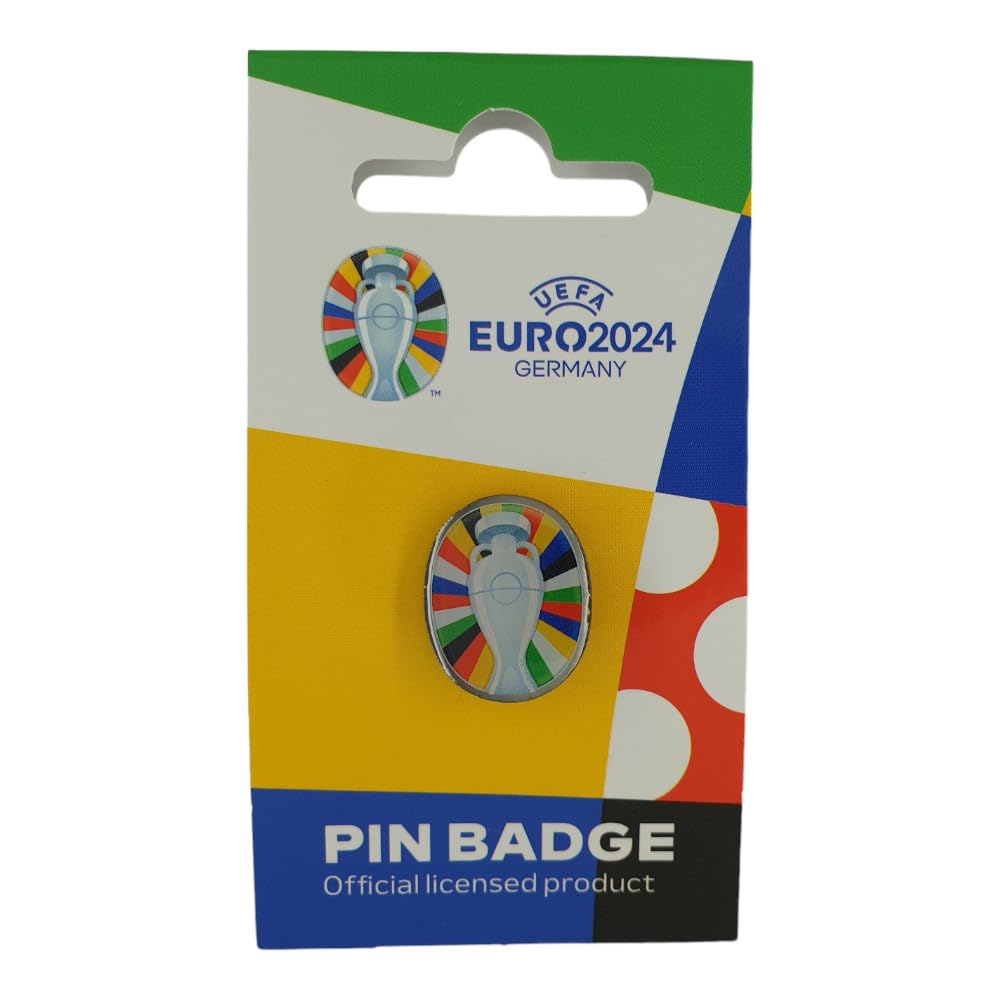 Réplica Miniatura del Logo Euro 2024 Pin UEFA 30mm 2D Tarjeta de papel