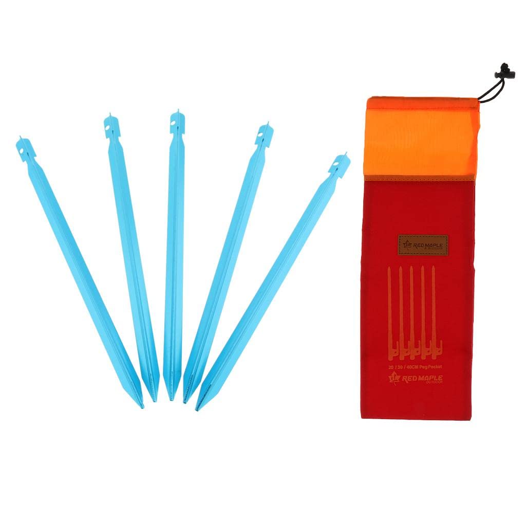 CALANDIS™ 5Pcs 23Cm Aluminum Blue Tent Nails with Tent Pegs Nails Storage Bag | Tent & Canopy Accessories | Tents & Canopies | & Hiking | Outdoor Sports-image-39