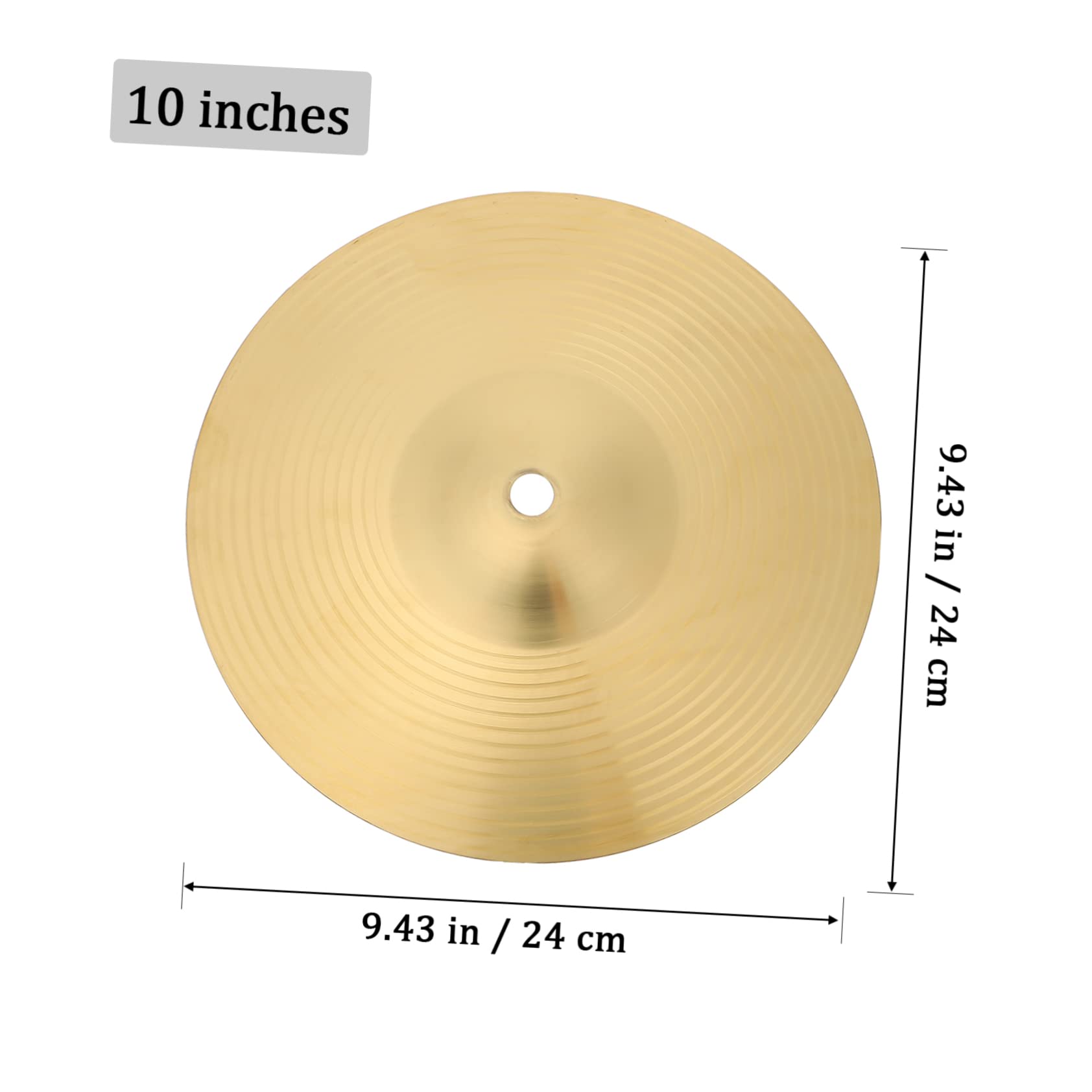VINTORKY Instruments Brass Cymbal Drum Set Part Jazz Drum Accessory Easy to Install