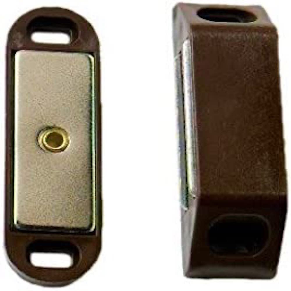 Merriway Brown Bh05125 Heavy Duty Magnetic Cupboard Catch Large 60Mm 14Lb Pull