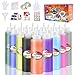 Rhorawill Tie Dye Kit 18 Farben 80 ml Kleidungsfärbestoffe Geeignet für DIY Tie-Dye Art für Kinder und Erwachsene