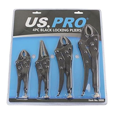 US PRO 4 Piece Locking Pliers Set Cover