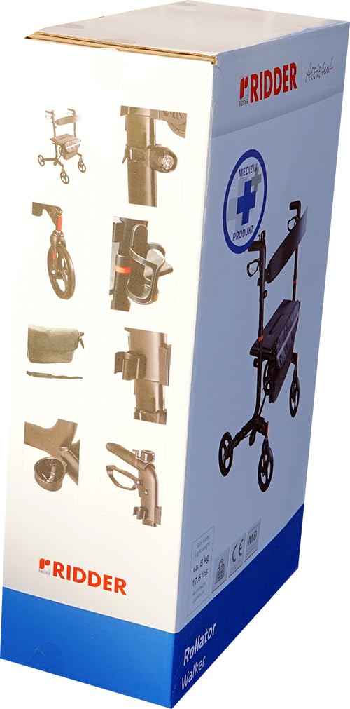 HEADNMORE® Bundle – RIDDER® chodzik Walker wózek spacerowy do 125 kg, szerokość siedziska: 46 cm + breloczek do kluczy
