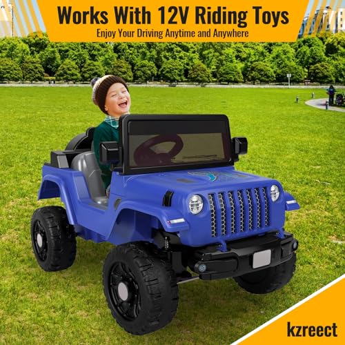 Image of Kzreect for Power Wheel Battery Adapter Compatible with Dewalt 20V Battery | Connector Compatible with Fisher Price 12V Cars, 12AWG Wire, 40A Fuse Holder, Screw & Drywall Anchors, Easy to Secure