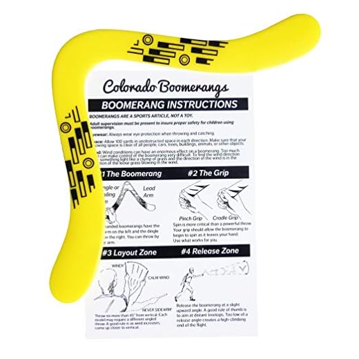 Yellow Tech Boomerang - Right Handed