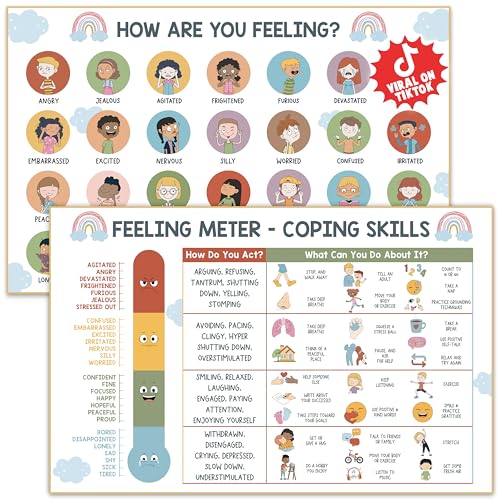 Feelings Chart for Kids - Coping Skills Emotions Chart...