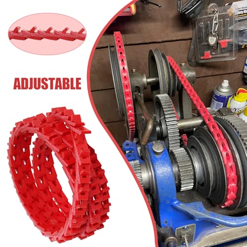 Image of 5FT Power Twist V Belt 1 /2-Inch x 5 Feet A Type, Adjustable Link Drive V-Belt Perfect for Wood Lathes, Table Saws, Bandsaws,Benchtop Drill Press and Agricultural Machinery Repairs