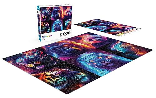 Buffalo Games - Wumples - Wumples - Neon Fauna - 1000 Piece Jigsaw Puzzle for Adults -Challenging Puzzle Perfect for Game Nights - Finished Size is 26.75 x 19.75 by Buffalo Games - Image 4