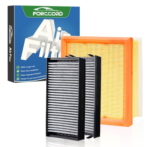 Image of Cabin & Engine Air Filter Kit for BMW X5 2011-18 (3.0T), X6 2008-19 (3.0T) | Replace #CF10936 CUK 2941-2 64316945586 CA11118 13717571355 C28125, Air Filter Combo Replacement Car Accessories
