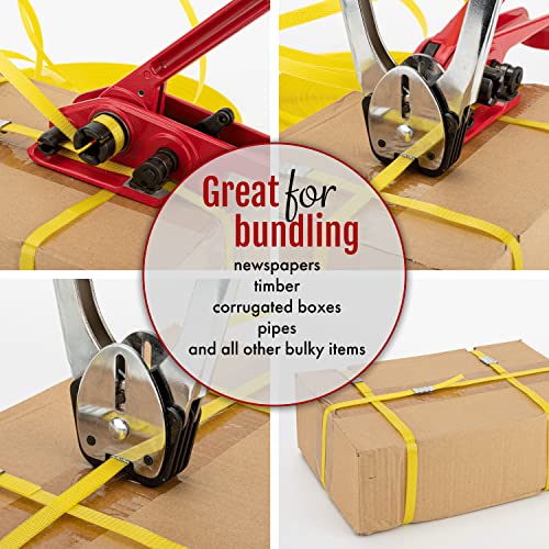 poly strapping tensioner amp cutter manual banding tools windlass for 1234 -3434 width polyester polyproplyn strap