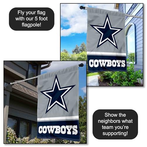 Dallas Cowboys dwustronna flaga domu