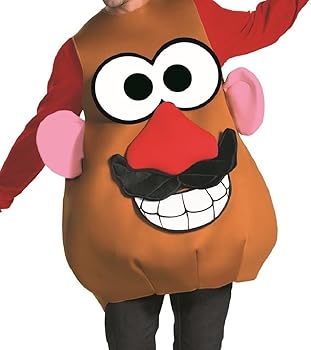 Amazon.com: Disguise Potato Head Costume, Official Mr. and Mrs. Potato Head Costume with Detachable Features, Adult Size (Teen 14-16) : Clothing, Shoes & Jewelry