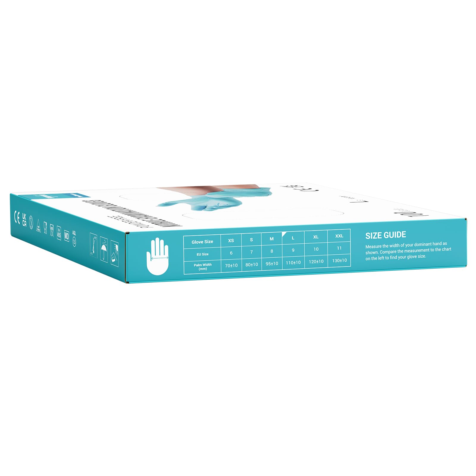 EUROPAPA® 1000x Nitrilhandschuhe Einweghandschuhe puderfrei Untersuchungshandschuhe EN455 EN374 latexfrei Einmalhandschuhe Handschuhe in Gr. S, M, L & XL verfügbar (Hellblau, L)