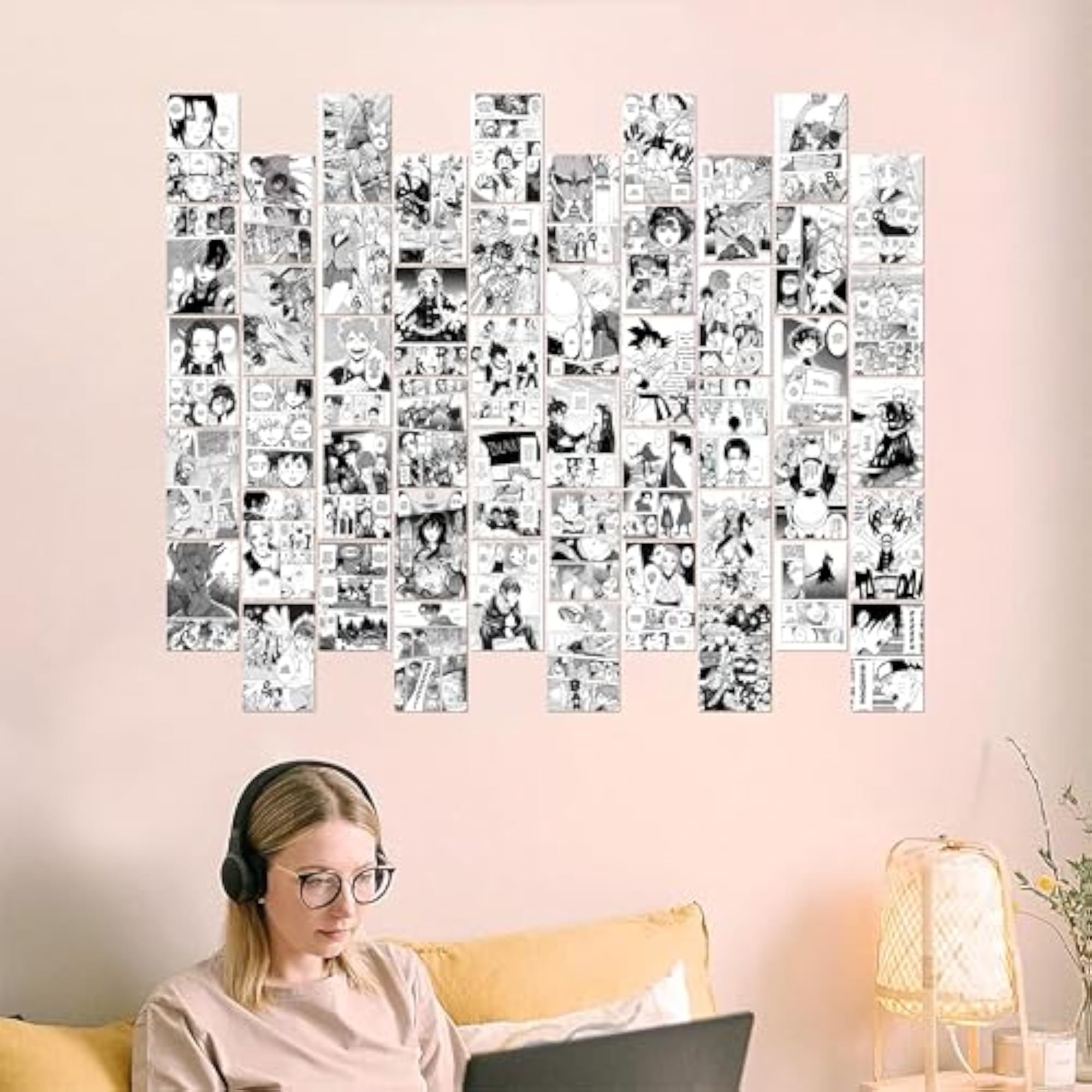 Anime Manga Inspired Wall Collage Kit, 50 PCS