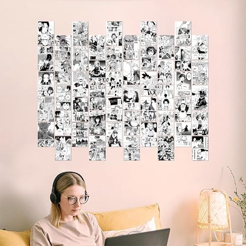 Image of Japanese Manga Aesthetic Poster Set 50 PCS, Anime Comic Wall Collage Cards for Modern Room Decoration (BP8 A Poster)