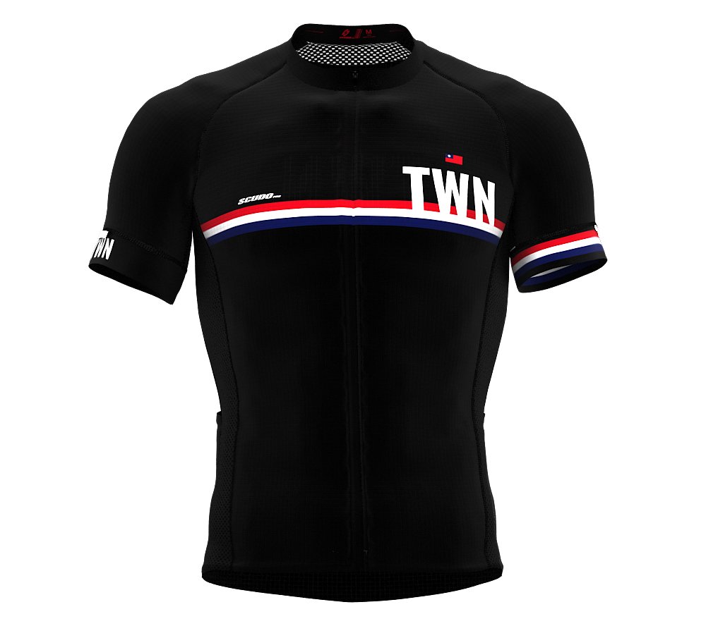 Taiwan Black Code Short Sleeve Cycling PRO Jersey for Men - Size XX-Large