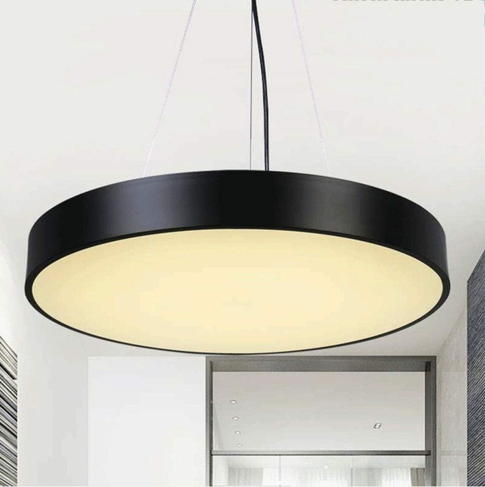 Suspension LED ronde en aluminium acrylique pour éclairer un comptoir