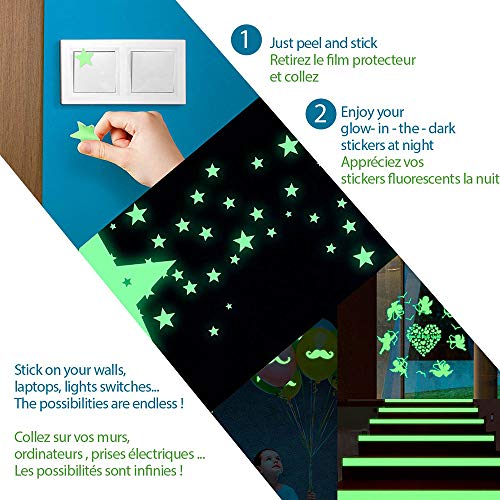 Ambiance Sticker Glow in The Dark Plug Symbol 10 x 10 cm, 10x10cm - Image 4