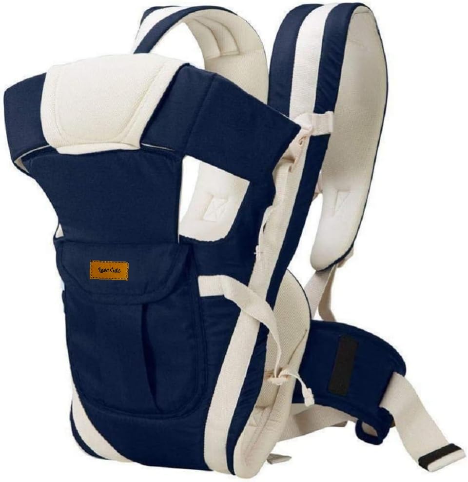 Laee cute Baby Carrier Bag/Adjustable Hands Free 4 in 1 Baby/Baby sefty Belt/Child Safety (Navy Blue)-image-13