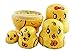 Winterworm Cute Lovely Animal Mini Yellow Chicken Handmade Wooden Russian Nesting Dolls Matryoshka Dolls Set 5 Pieces for Kids Toy Birthday Kids Room Decoration