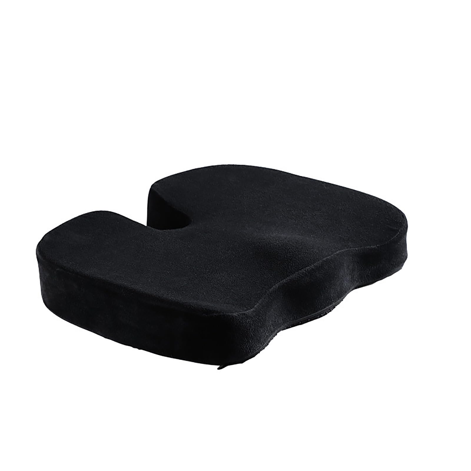 Cojín Ortopédico Para El Coccix – Almohada De Espuma De Memoria – Alivia El Dolor De Espalda, Ciática Y Del Coccix – Como Cojín De Oficina, Cojín Para Asiento De Coche O Silla,Black2-45*35*7cm