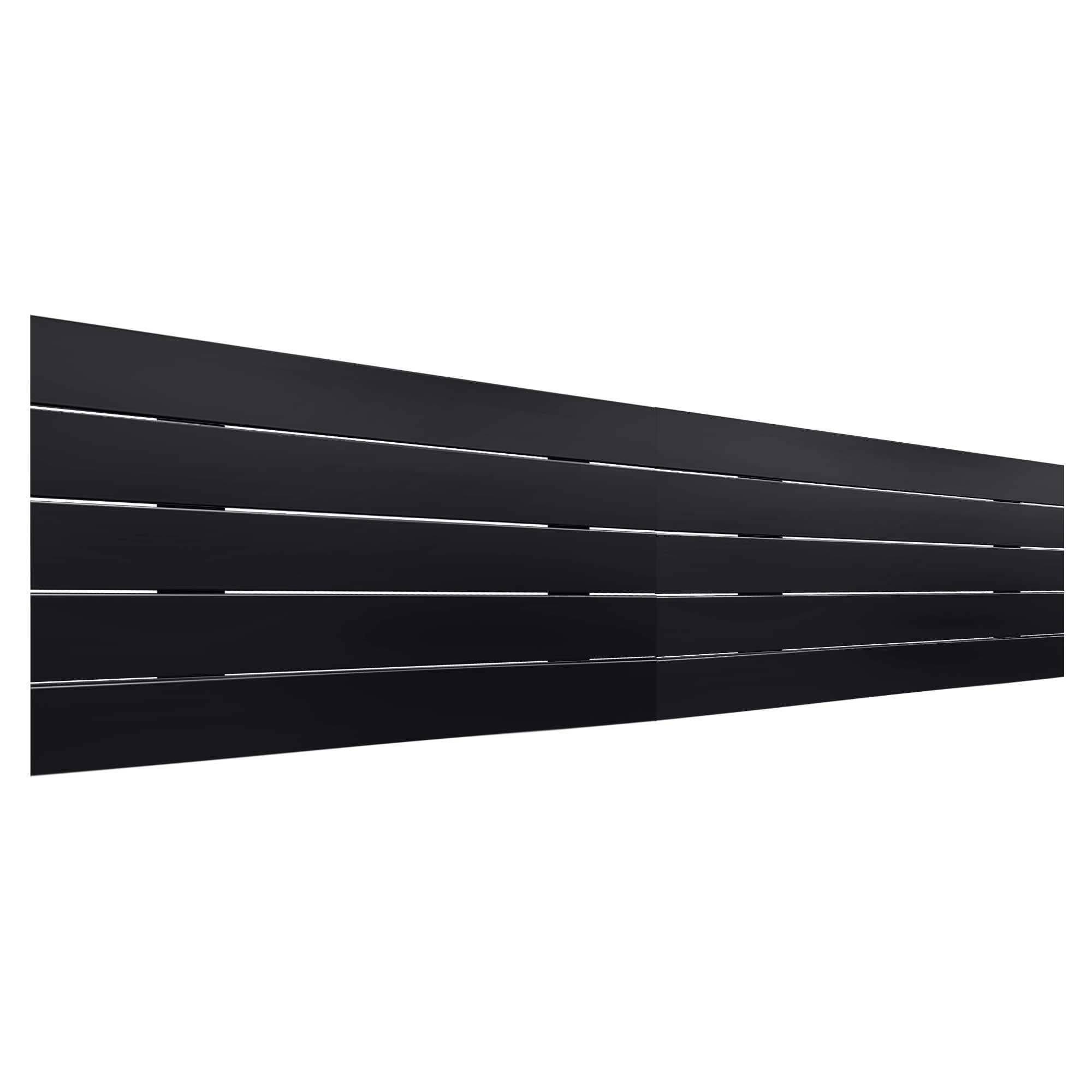 DHOME Kopfteil Aus Recyceltem MDF-Holz Im Paletten-Look – Schwarz, 210 Cm Doppelbett