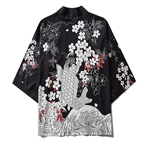 MFCT Men's Lightweight Japanese Graphic Kimono