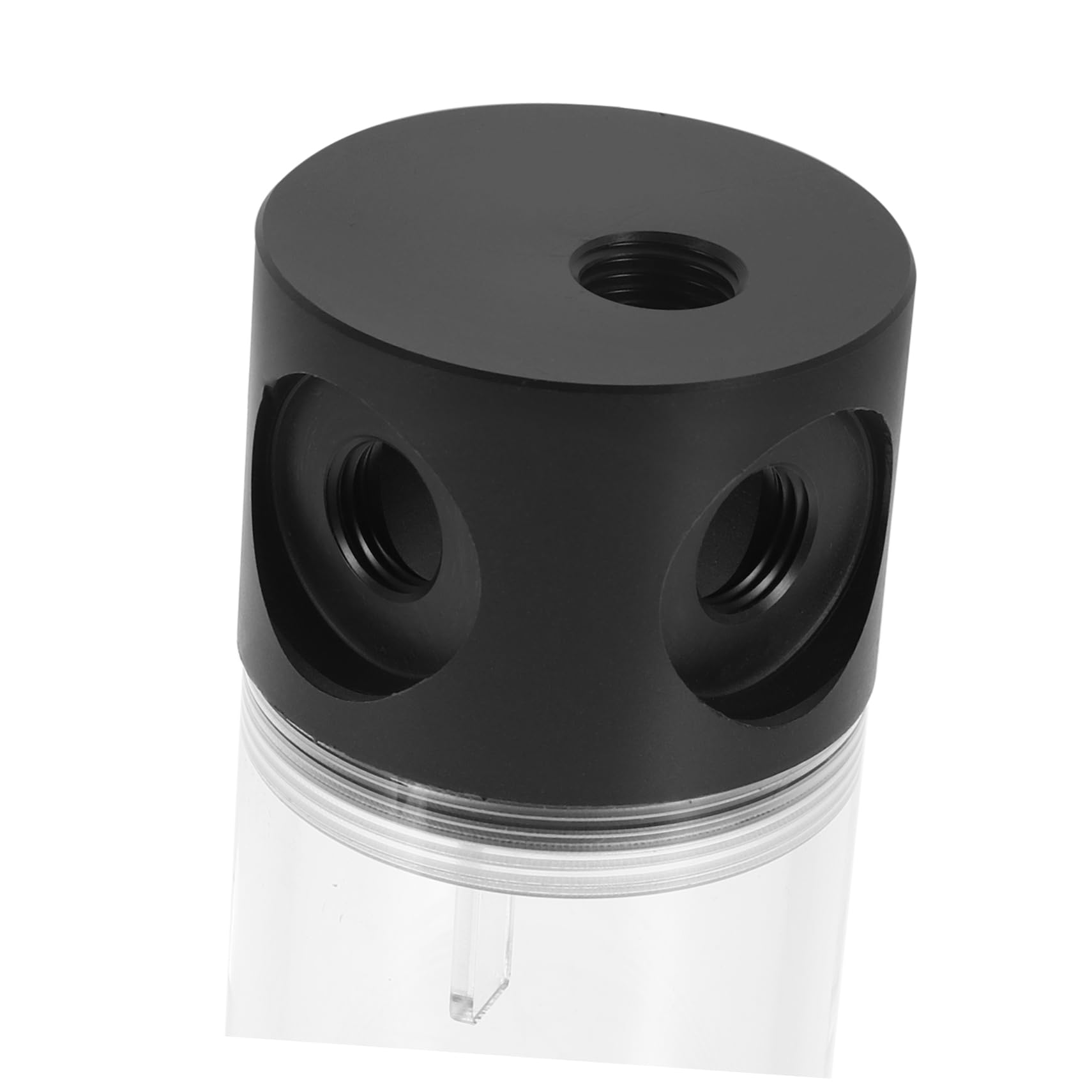 SHINEOFI Serbatoio Materiale Ferro e Abs di Raffreddamento Acqua Cilindrico per PC con Fascia Tenuta e Assemblaggio Kit di Raffreddamento Liquido per Sistema di Raffrescamento Computer