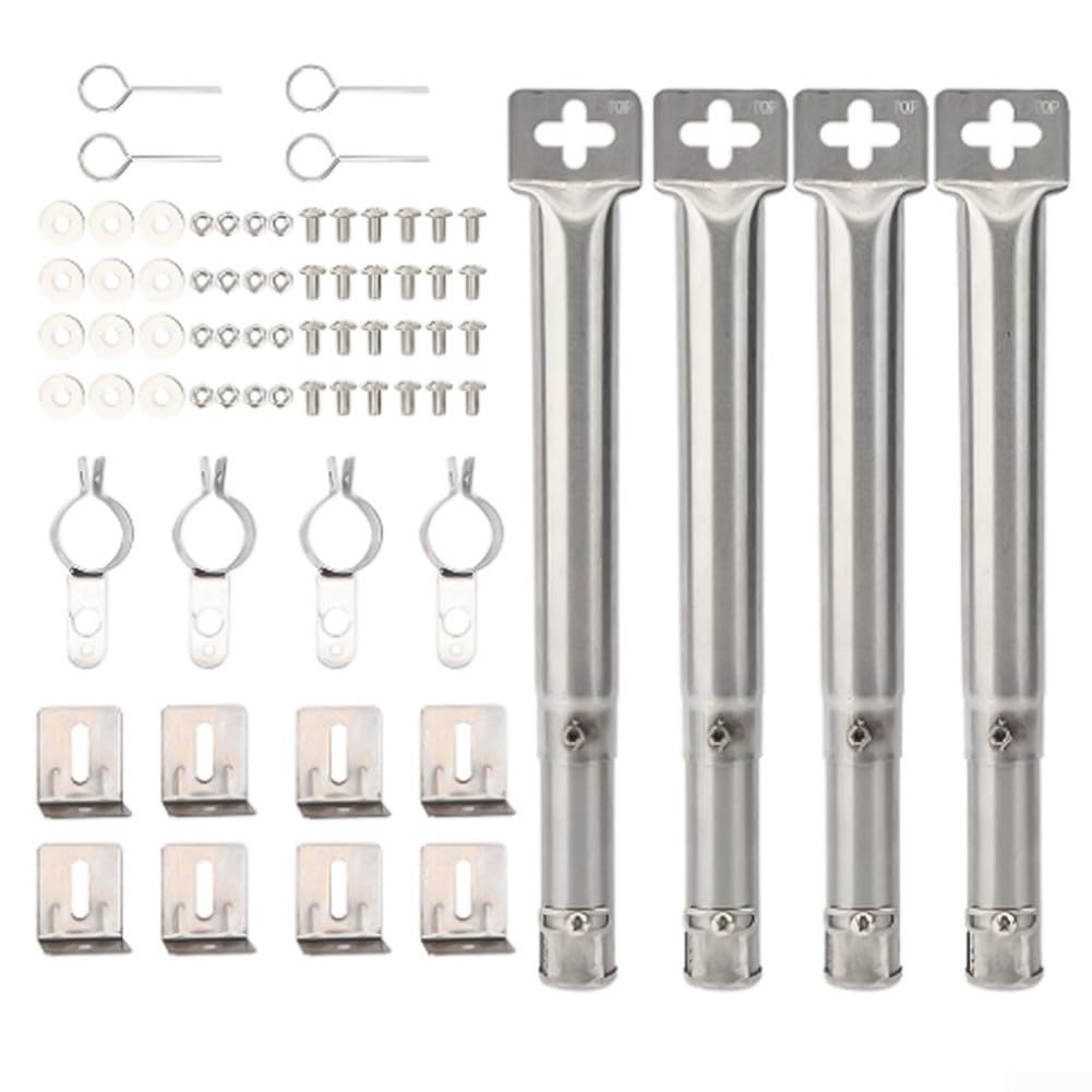 Quemador de parrilla de gas ajustable de acero inoxidable para barbacoa de 30,5 cm a 44,5 cm para Outback Campingaz, distribución uniforme de llama, pieza de repuesto de ajuste seguro 42204
