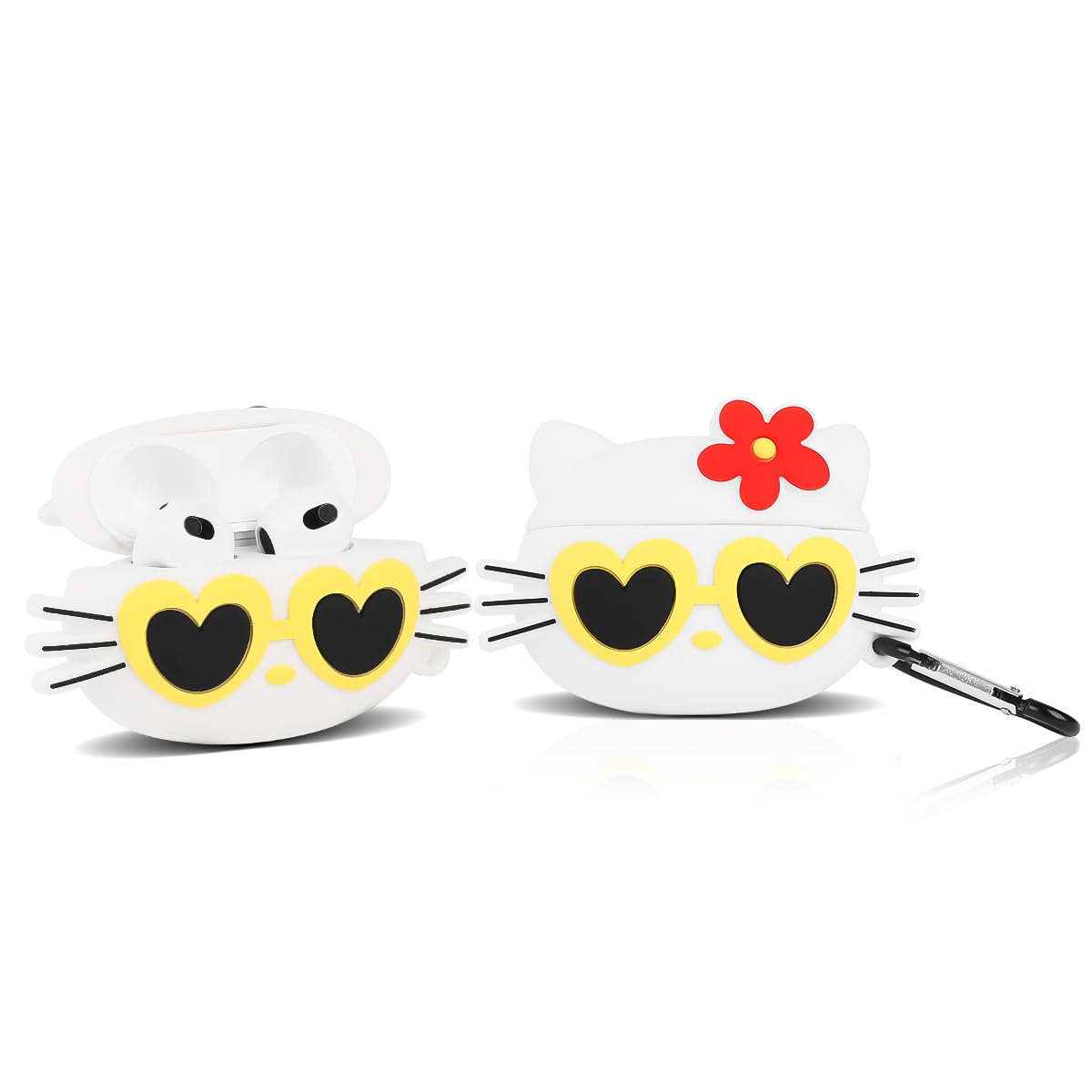 Fit Designed for Airpods 3rd Generation 2021, Suublg Silicone Cartoon Cute Case Protective Shockproof Covers for Airpods 3