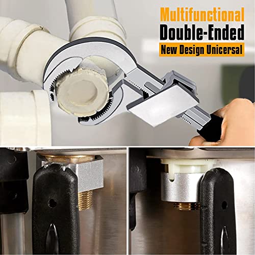 Universal Adjustable Double Ended Wrench - Multifunctional Adjustable Wrench For Disassembly And Assembly Of Sanitary Ware, Plumbing Placement - Plumbing Repair, Home Accessories Crescent Wrench Set #TOP3