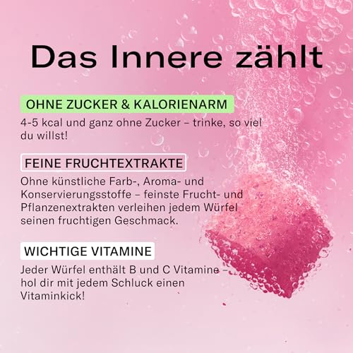 waterdrop® Microdrink Limonade: Zitrone, 12 Drops Würfel, zuckerfreies Getränkpulver, fruchtige Sorte, Frucht- und Pflanzenextrakten, mit wertvollen Vitaminen, Wasserzusatz