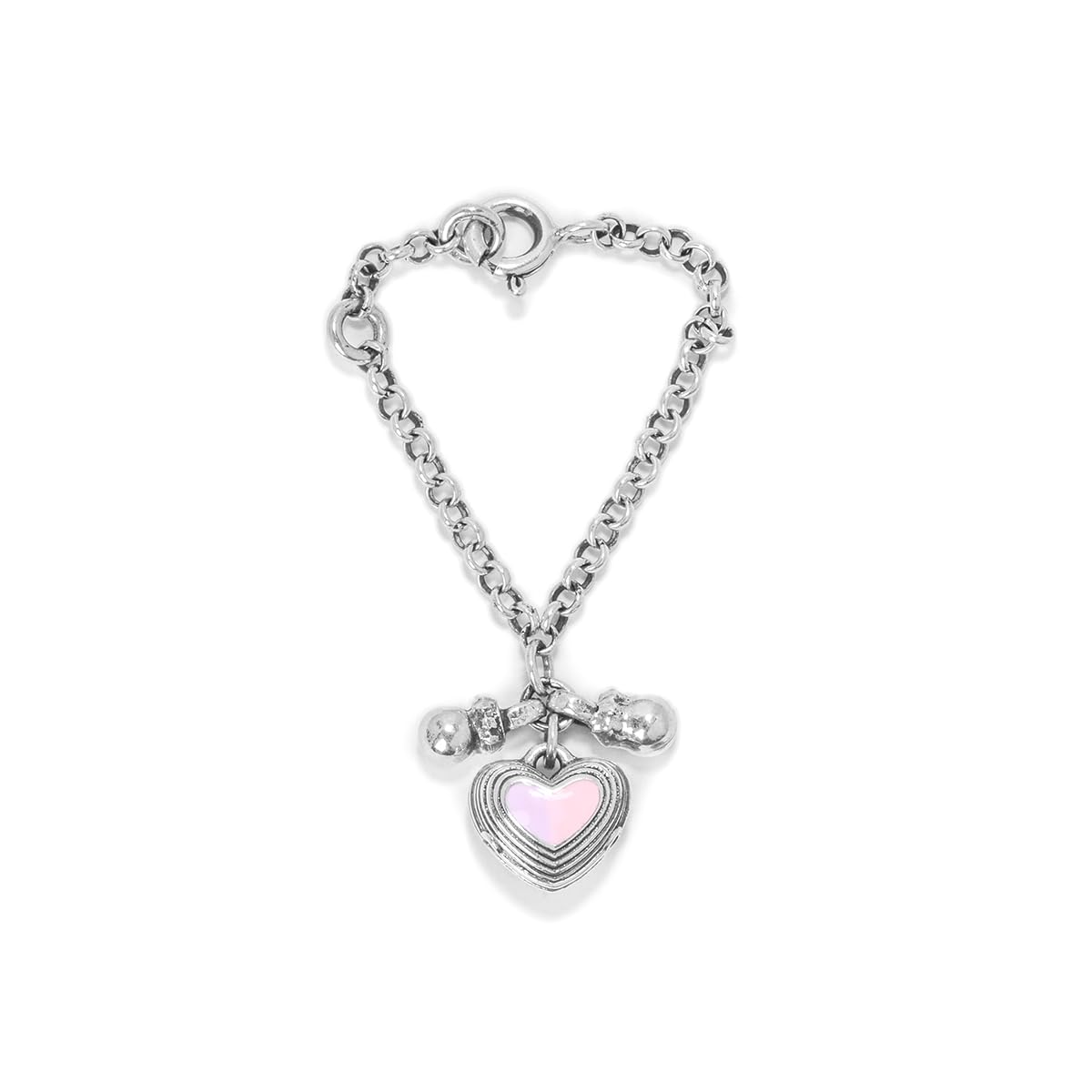 shaya by CaratLane Bring in the Kindness Heart Watch Charm in 925 Silver for Women-picture-27