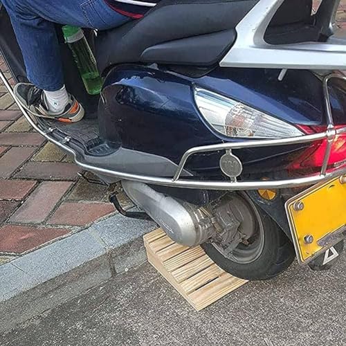 Generico Gumowe rampy krawężnikowe, uniwersalne rampy załadunkowe do wózków inwalidzkich, skuterów i motocykli - Przenośne rozwiązanie do pokonywania progów drzwi i chodników (30,8 x 30 x 9 cm)
