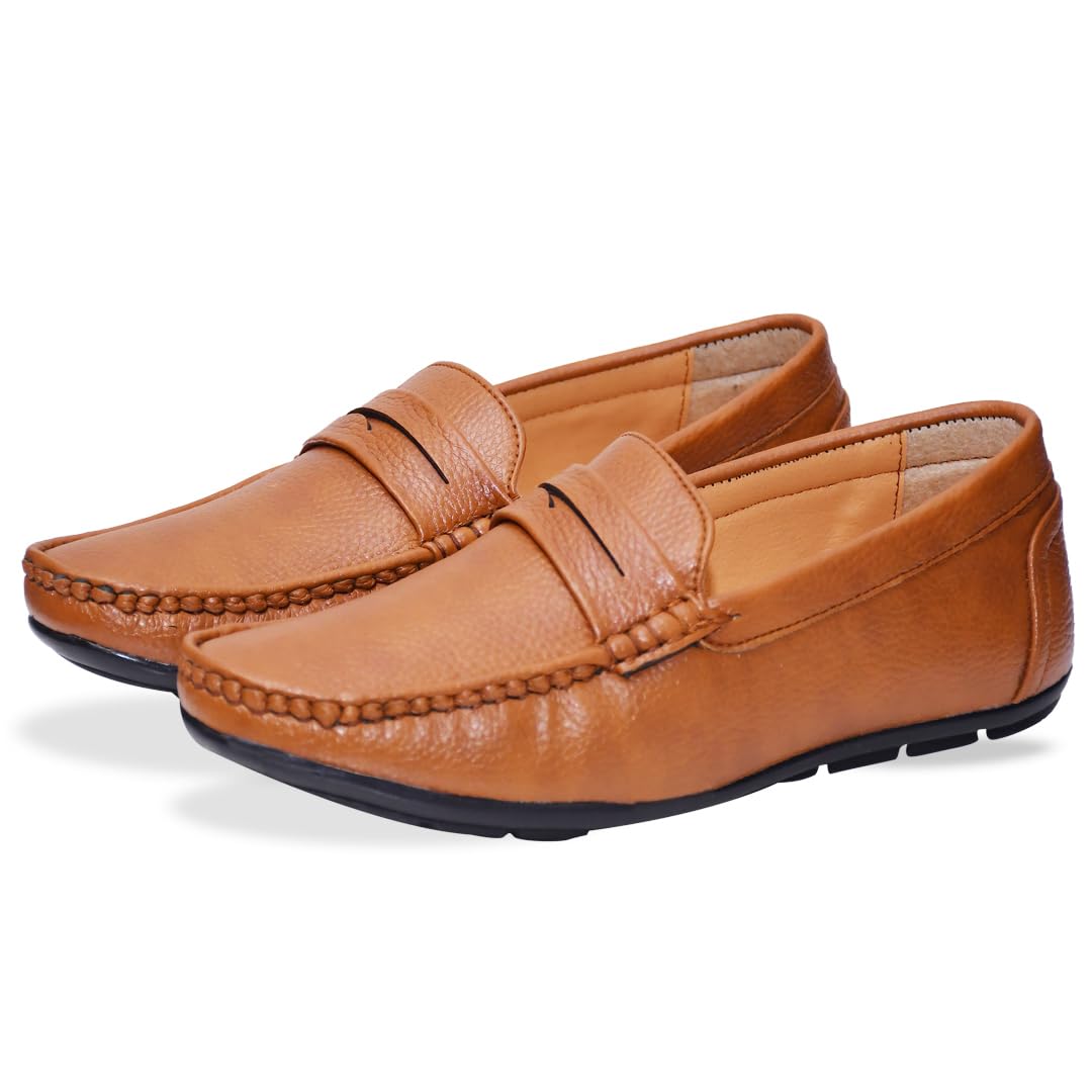 ATERNA Leather Loafers/Comfortable Versatile/Casual Loafer Shoes for Men Size U.K 7 Camel (B0CQTLCJNX) Amazon Price History, Amazon Price Tracker