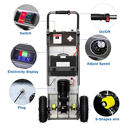 Carretilla eléctrica escaladora para cargas hasta 880 lbs miniatura 3