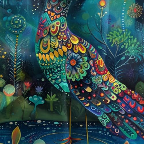 Housse de couette oiseaux 3D en microfibre premium 3 pièces avec fermeture éclair invisible