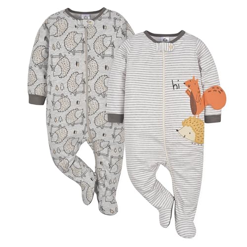 Image of Gerber Baby Boys' 2-Pack Footed Pajamas