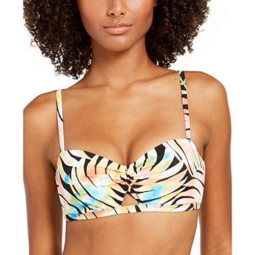 Sundazed Top de biquíni feminino Paradise Palm estampado, tamanho do sutiã Becky, Multi, 32D