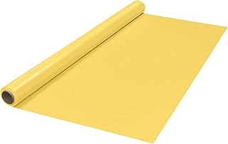 Party Essentials Rollo de Mesa de plástico para Banquetes Disponible en 27 Colores, 101,6 x 100 pies, Amarillo