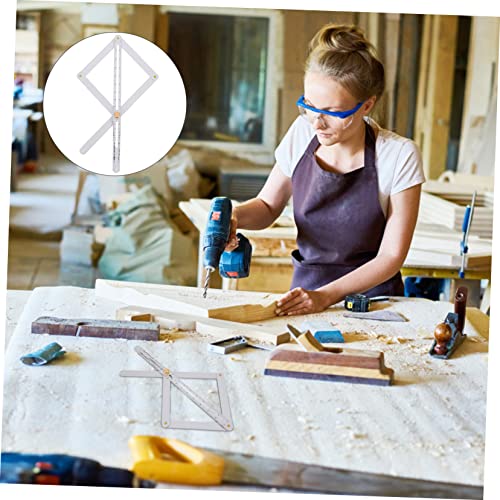 Règle à Angle Acier Inoxydable Mesure Précise SHINEOFI Gabarit Multi-Angle Bricolage - 5