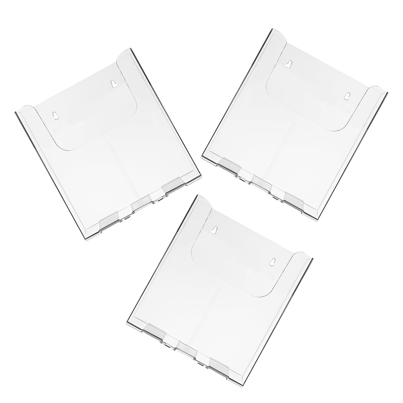 Support transparent pour documents mural en acrylique haute résistance
