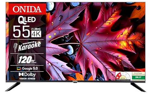 Image of Onida 139 cm (55 inches) Nexg Karaoke Series 4K QLED Smart Google TV Q55UGI120
