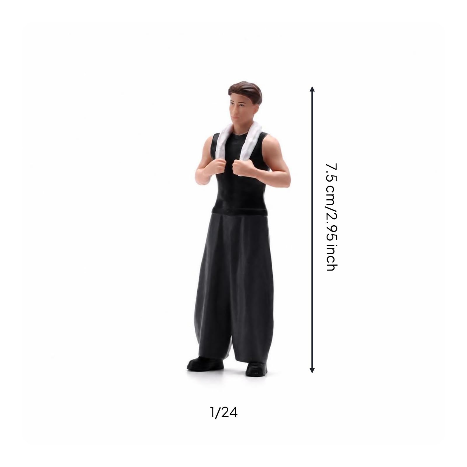 1/18 Handbemalte Figur Detailreich Szenenfigur Realistischer Look Miniaturmädchen für Diorama