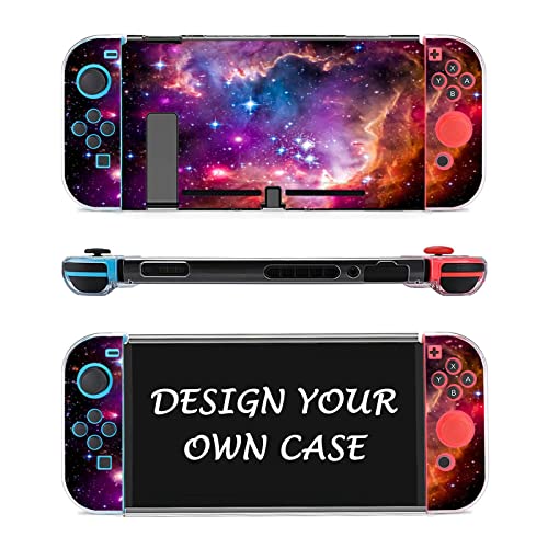 Custom Protective Case for Nintendo Switch Personalized Hard Shell Cover with Picture Photo Text for Boys Girls