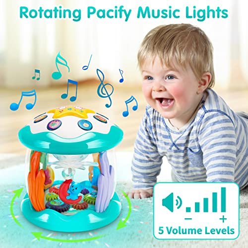 Fpvera Baby Toys 6 To 12 Months - Sensory Musical Light Up Toy, Learning Educational Crawling Toy For Infant 12-18 Month, Rotating Projector Toy Gift For Toddlers 1 2 3 Year Old Boy Girl Kid #TOP5