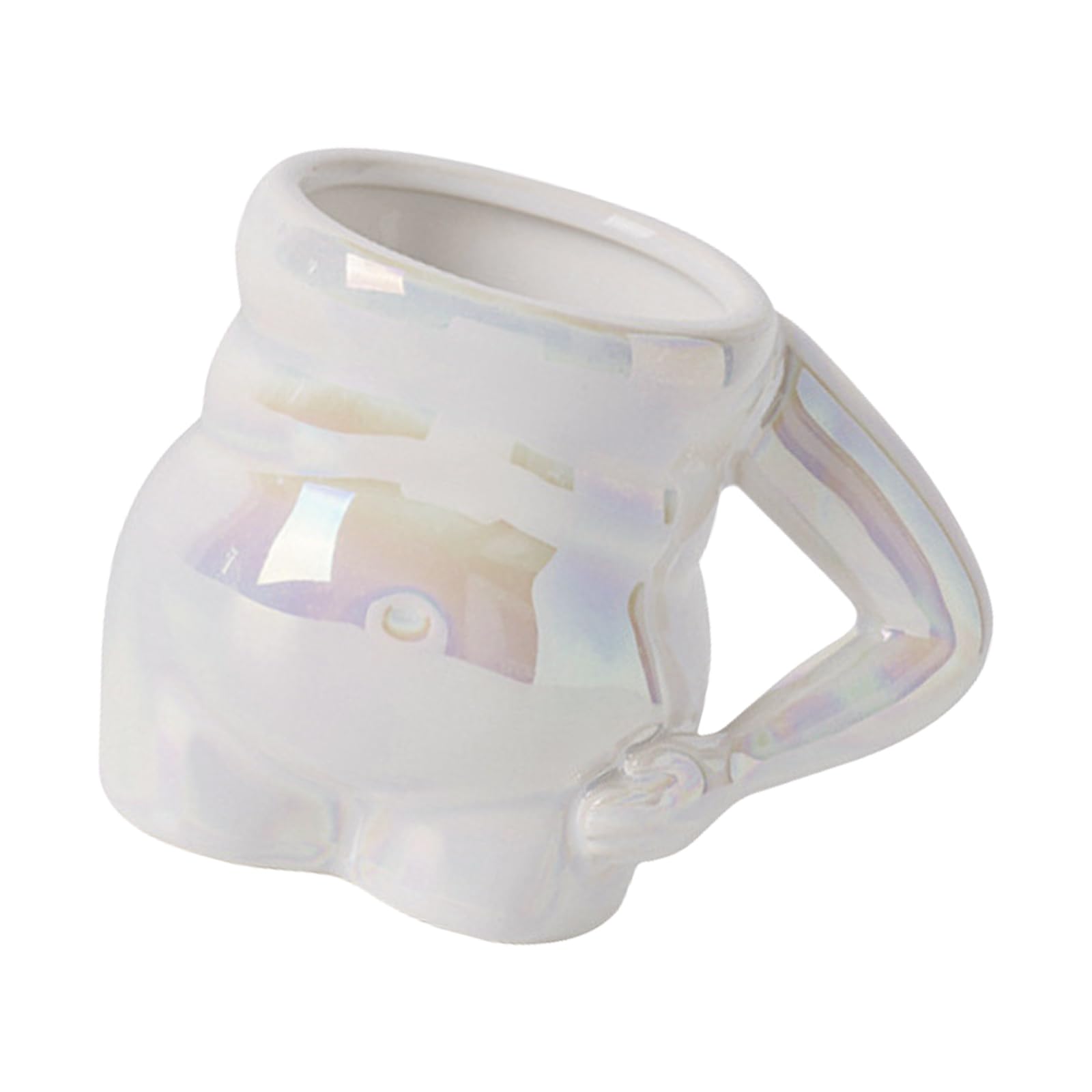 MALSSE Lovely Belly Shape Beverage Mug Mutifunctional Drink Container Unique Water Cups for Home and Special Event Unique Tableware