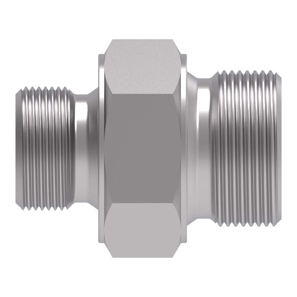 Raccord Hydraulique droit Mâle BSP pour bague BS 1/2 X Mâle BSP pour bague BS 3/4