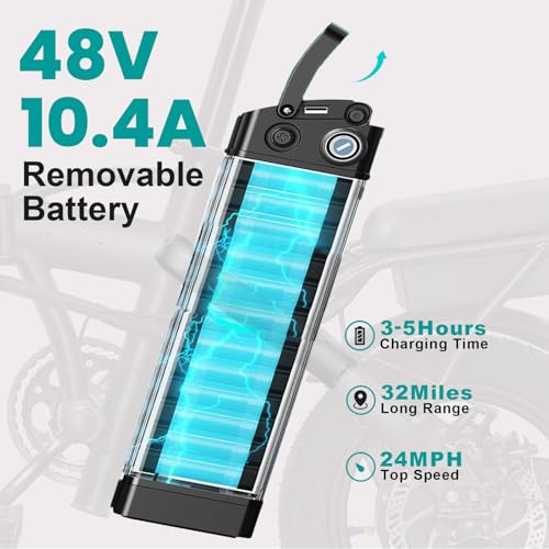 Image of LELEKUAI Electric Bike for Adults, 1200W Peak Motor Commuter Ebike, 20-28MPH Speed, 32 Miles Range, Removable Waterproof Battery, Dual Disc Brakes Electric Bicycle, UL 2849 Certified