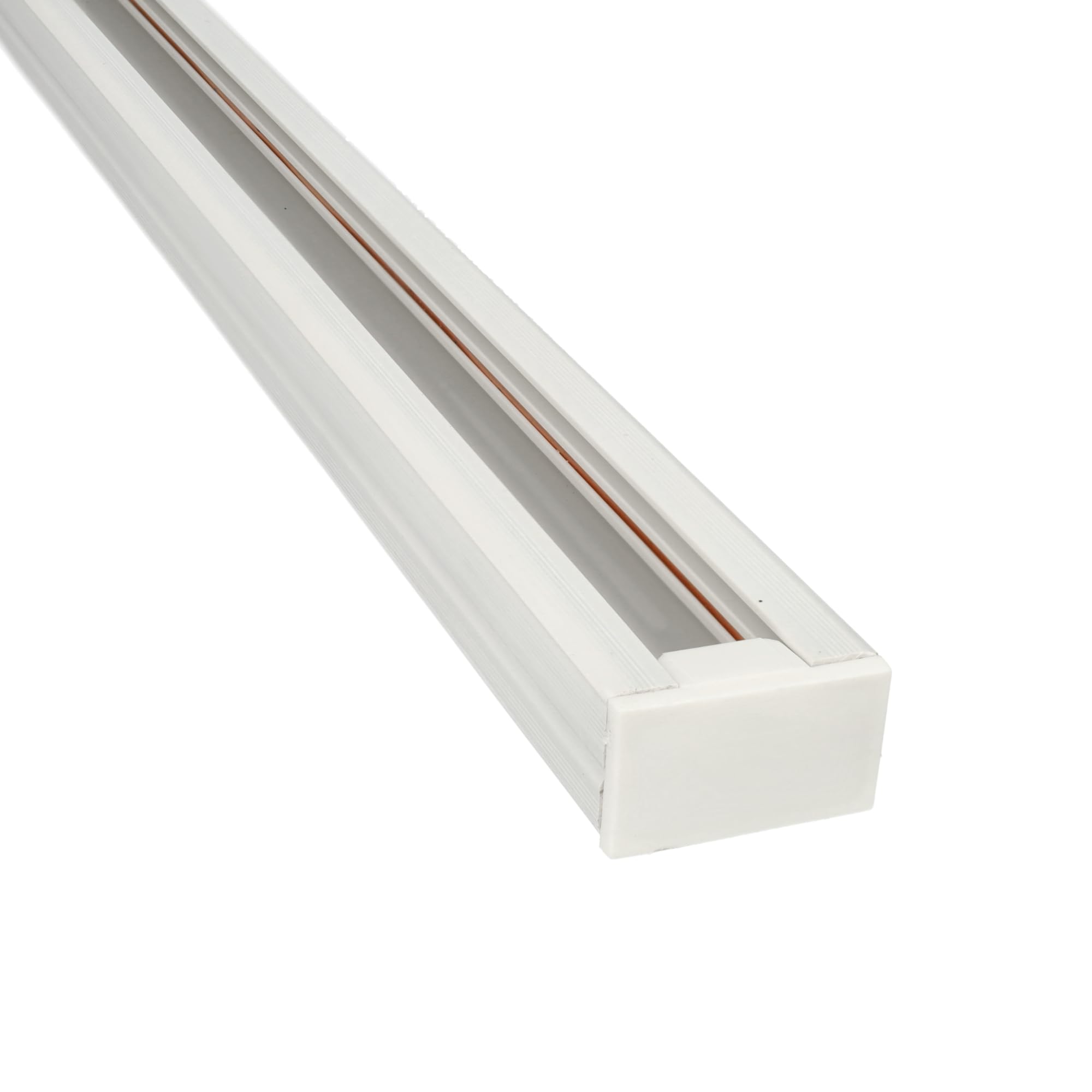 Jandei - Rail monophasé pour spots LED, installation en surface. Longueur de 1 m. Idéal pour vitrine, commerce, magasin, maison, dressing, etc. (blanc, 6 unités)